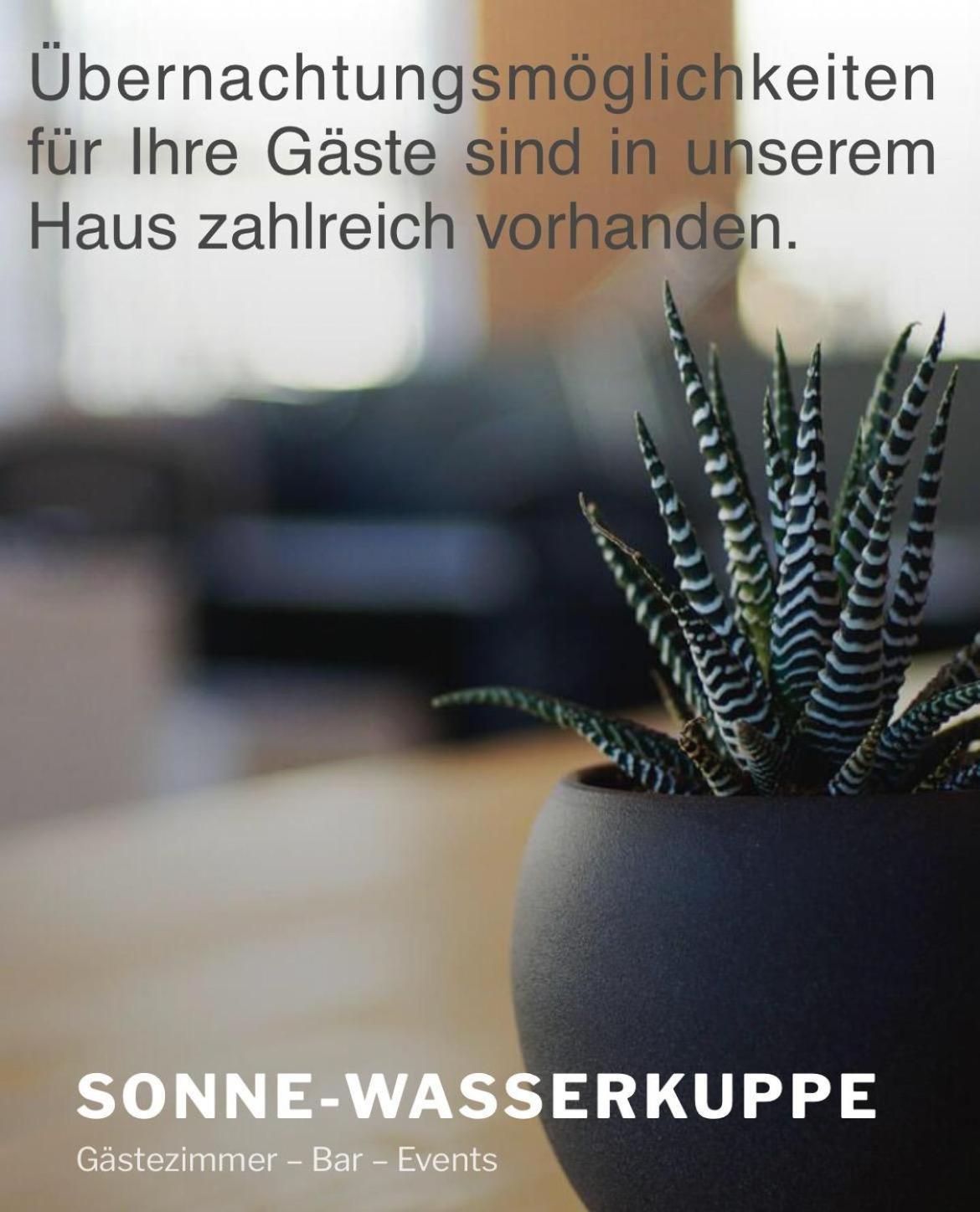 Zur Sonne "Gasthaus-Bar-Events" Poppenhausen Zewnętrze zdjęcie