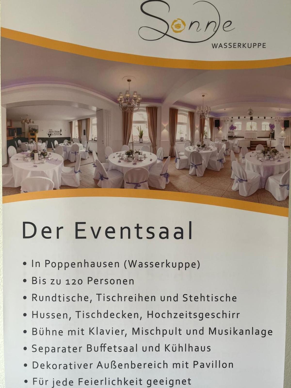 Zur Sonne "Gasthaus-Bar-Events" Poppenhausen Zewnętrze zdjęcie